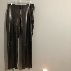 Banana Republic black leather pants - size 12